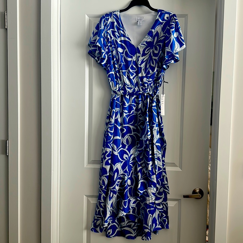 Nicole Miller Wrap Midi Dress NWT XL